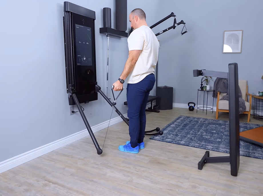Coop Mitchell using the Tonal 2.0 for curls