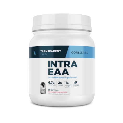 A container of Transparent Labs Coreseries Intra EAAs